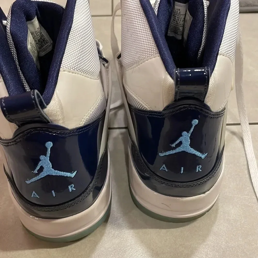 Jordan nike mens flight 45 high concord basketball shoes